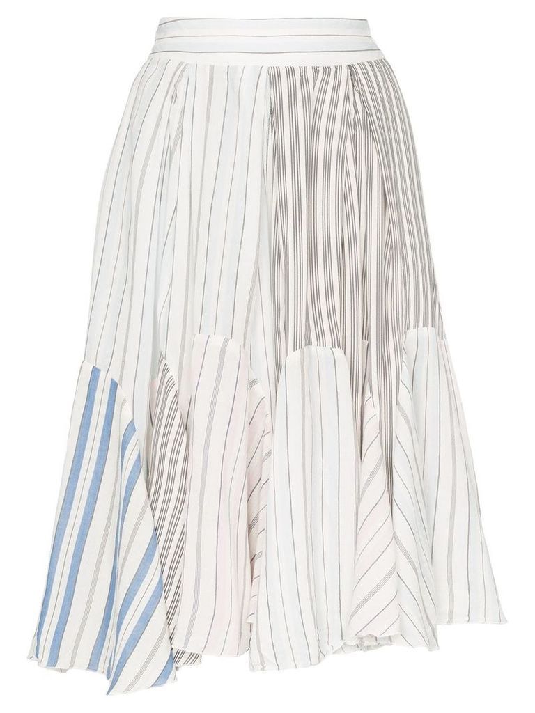 JW Anderson striped asymmetric skirt - PINK