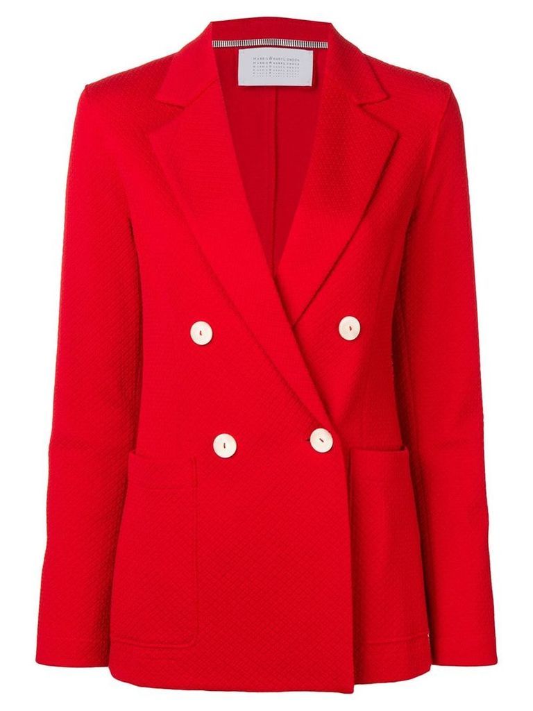 Harris Wharf London double breasted blazer jacket - Red