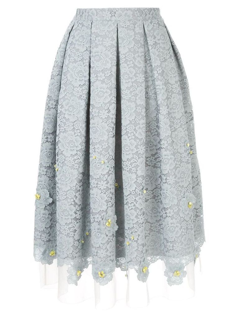 Onefifteen pleated lace skirt - Grey