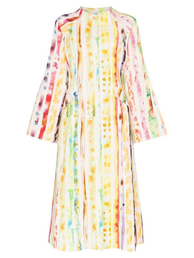 Rosie Assoulin Watercolour effect coat dress - 925-MULTI WATERCOLOR
