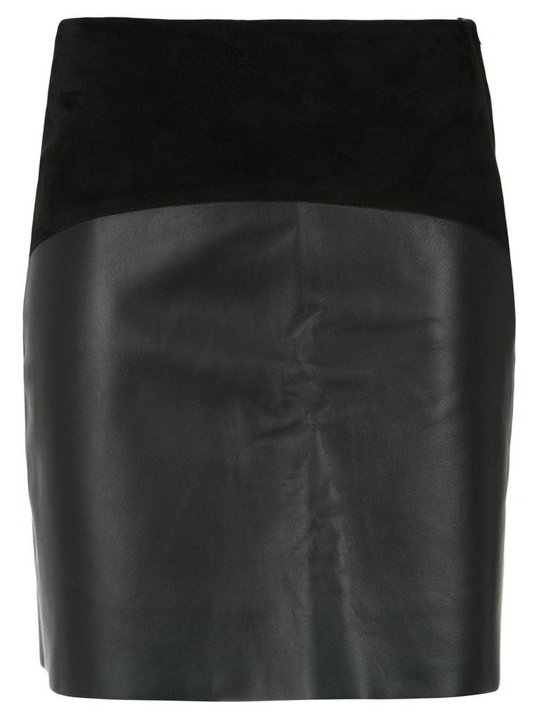 Egrey panelled skirt - Black