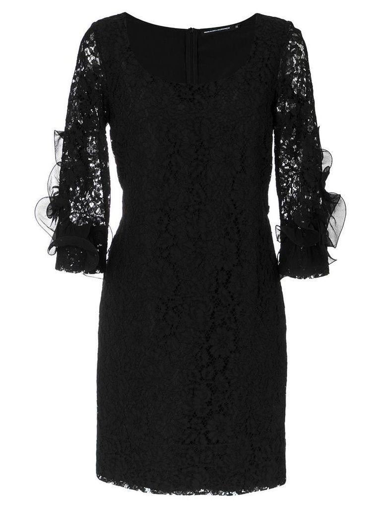 Reinaldo Lourenço lace dress - Black