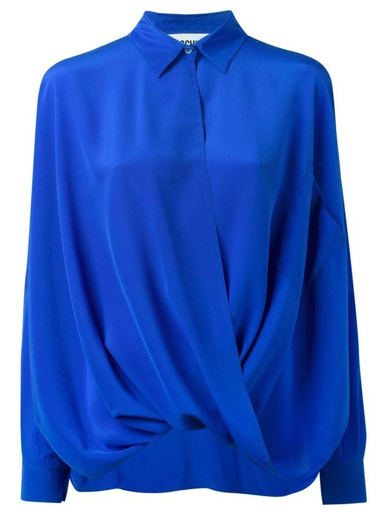 Moschino draped shirt - Blue