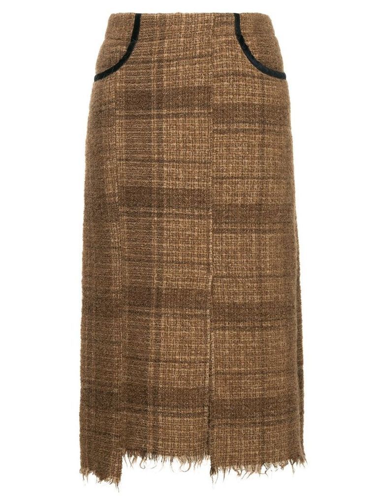 08Sircus midi tweed skirt - Brown