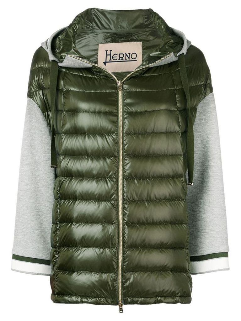 Herno hooded puffer jacket - Green