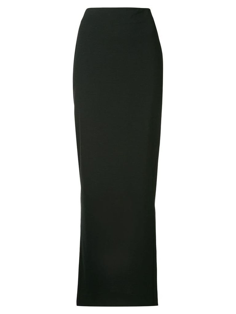T By Alexander Wang long fitted skirt - Black