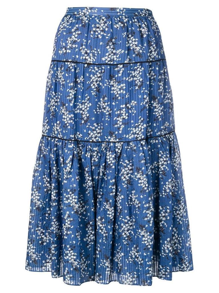 Ulla Johnson Auveline printed skirt - Blue
