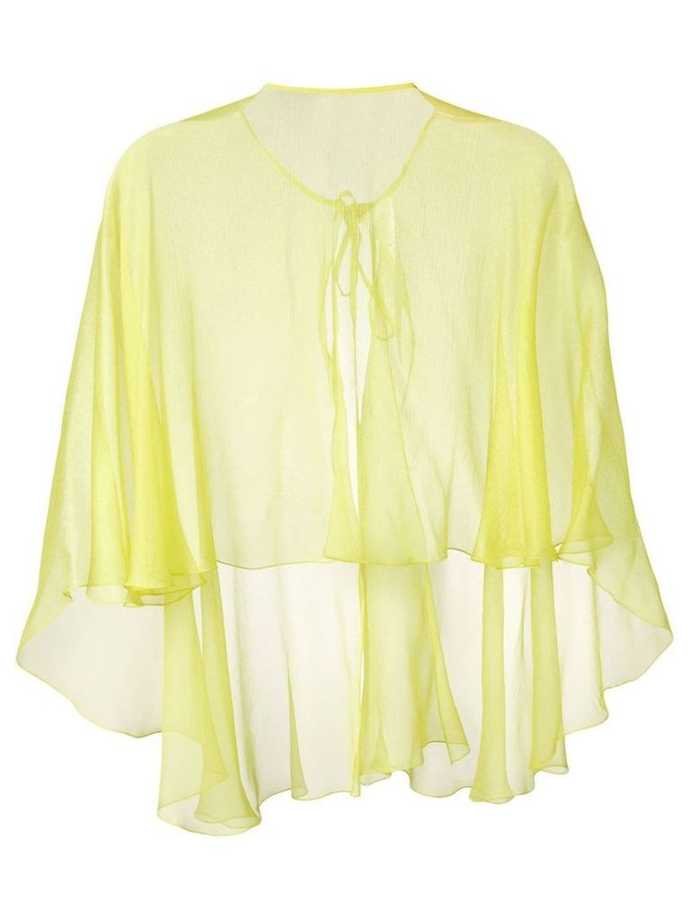 Maria Lucia Hohan Hohan cape blouse - Yellow