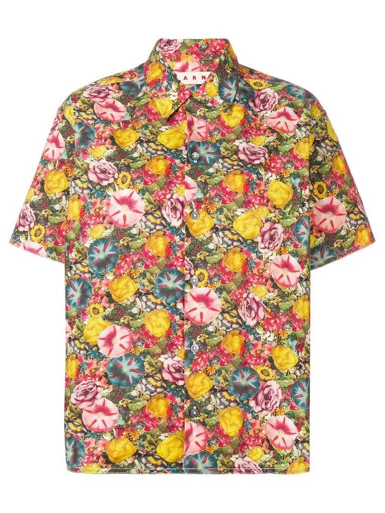 Marni floral print shirt - Yellow