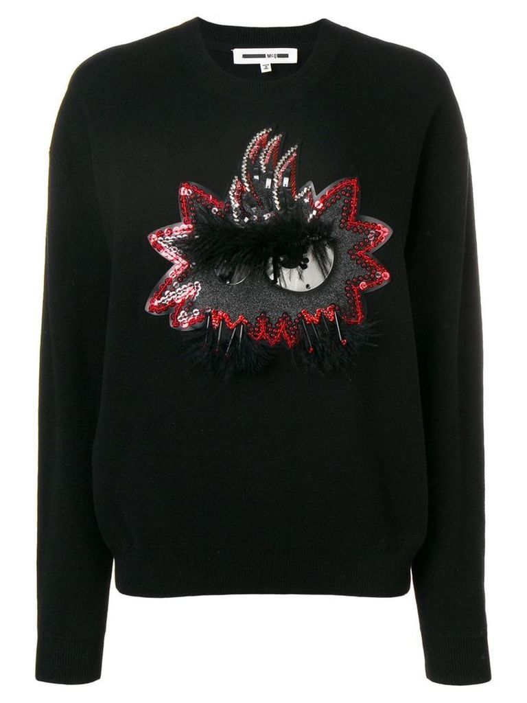 McQ Alexander McQueen embellished sweatshirt - Black
