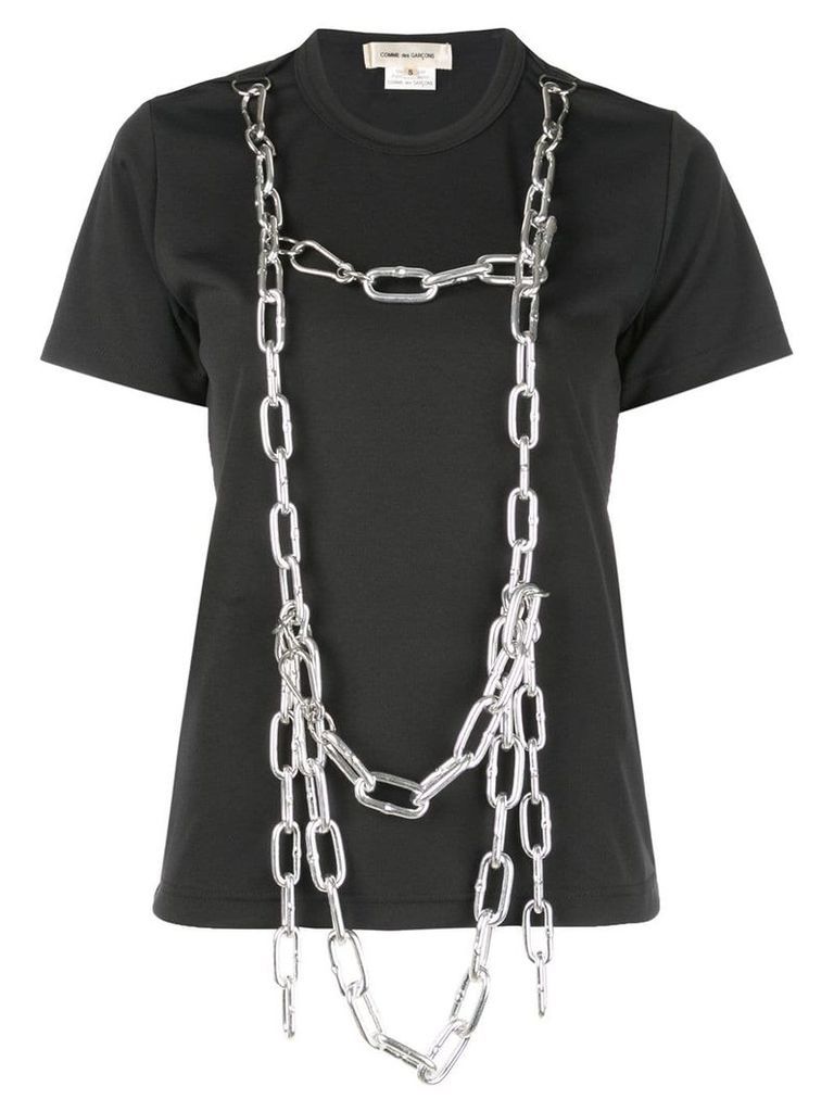 Comme Des Garçons chain harness T-shirt - Black