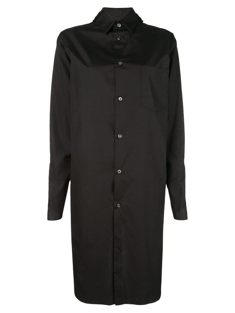 Comme Des Garçons oversized long-front shirt - Black