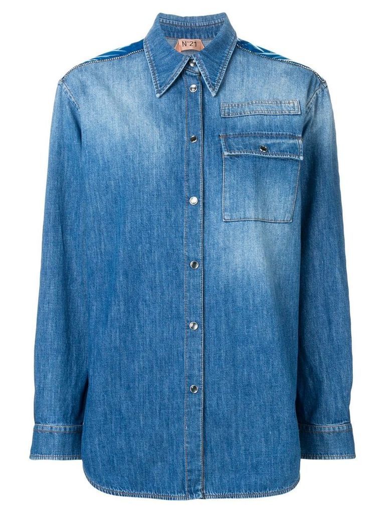 Nº21 washed denim shirt - Blue