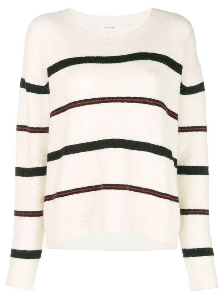 FRAME striped jumper - White