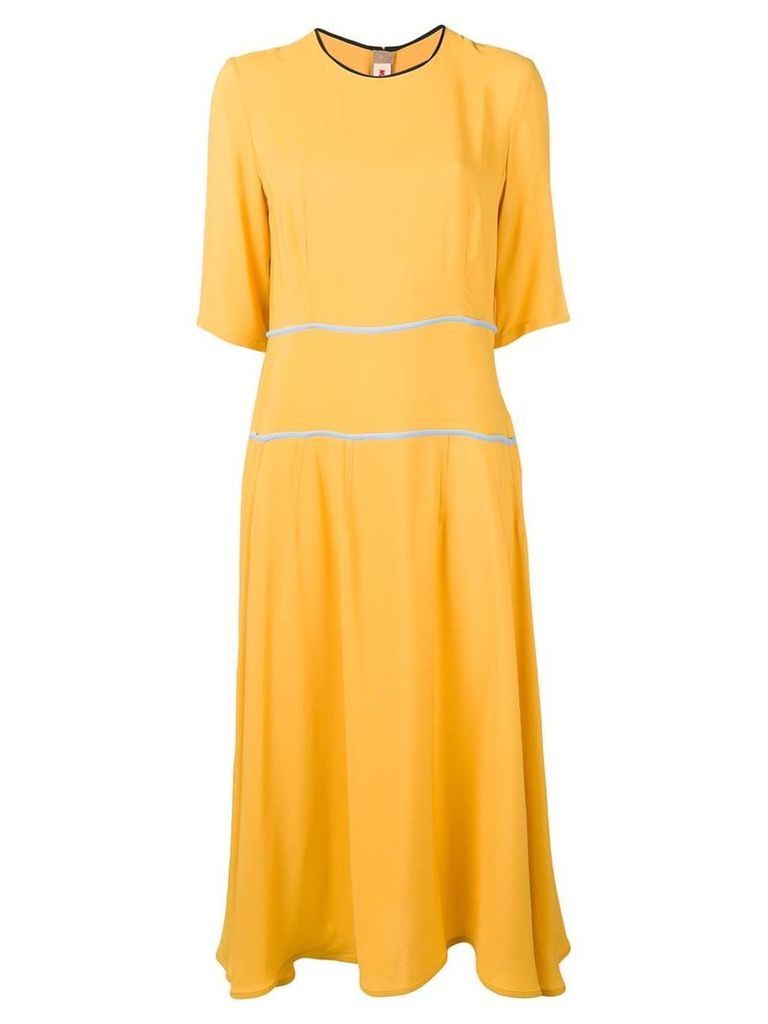 Marni flared midi dress - Yellow
