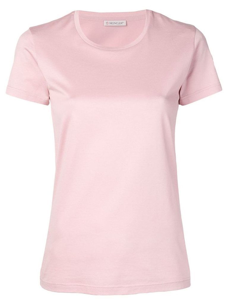 Moncler logo patch T-shirt - Pink