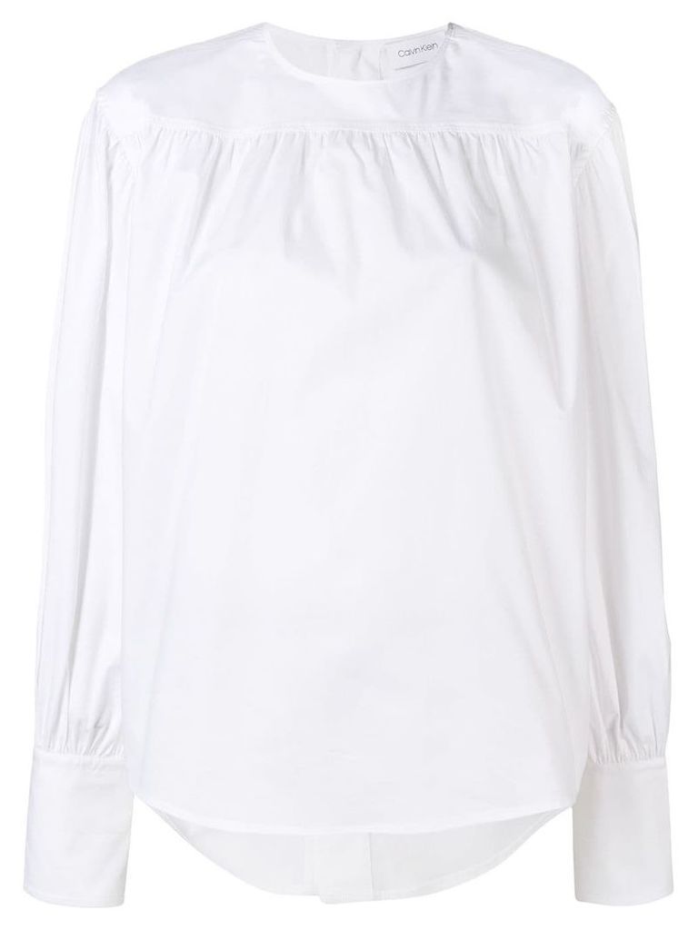 Calvin Klein long-sleeved blouse - White