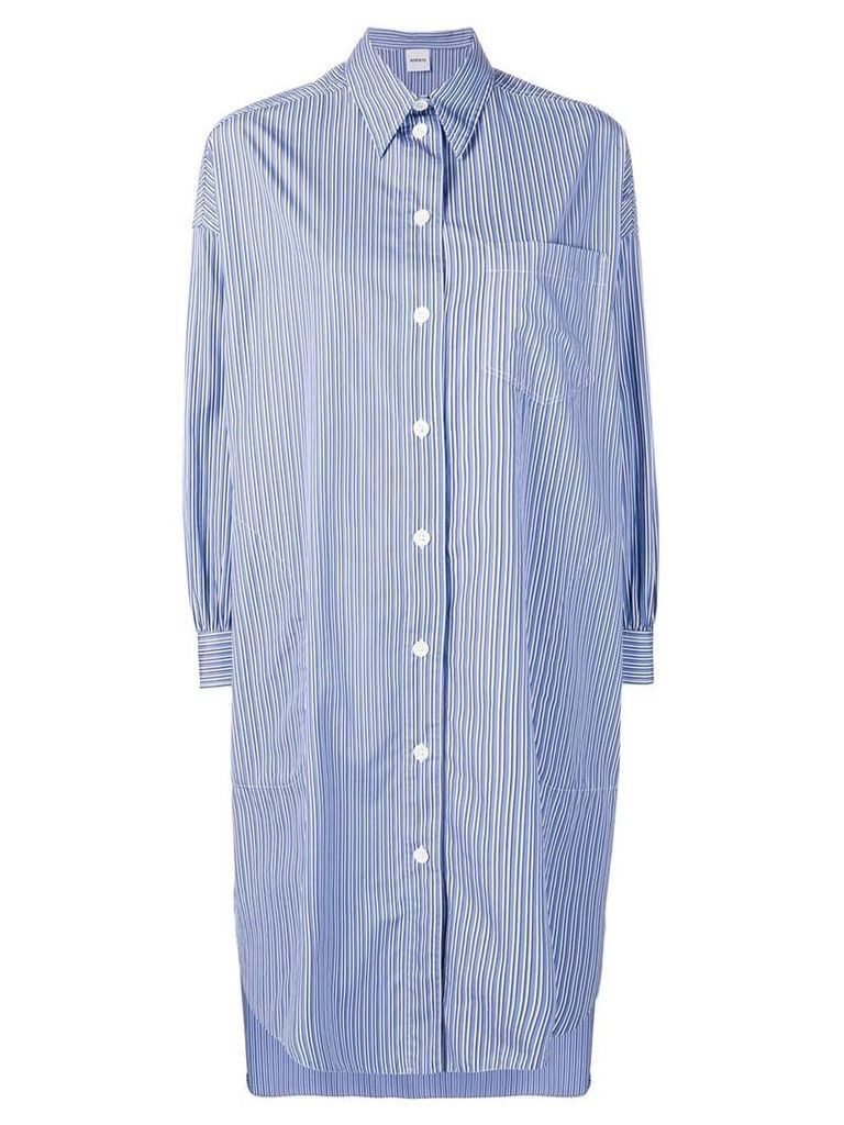 Aspesi asymmetric shirt dress - Blue
