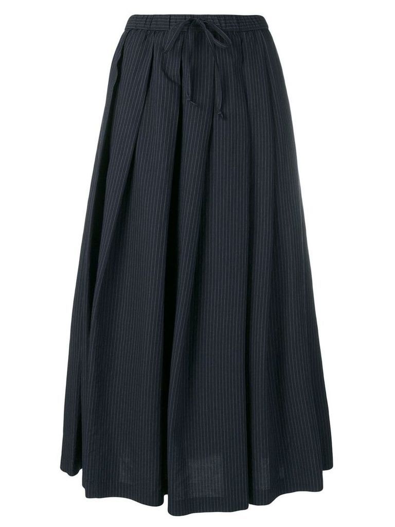 Aspesi pinstripe pleated skirt - Blue