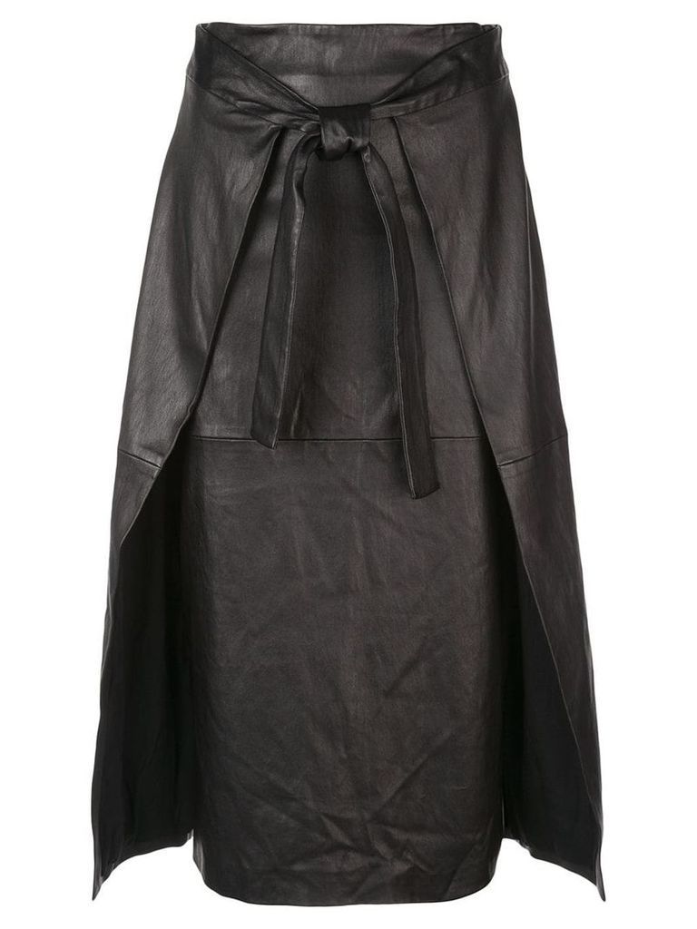 Rosetta Getty apron wrap skirt - Black
