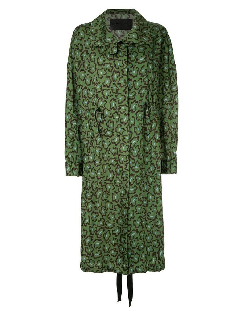 Christian Wijnants oversized printed coat - Green