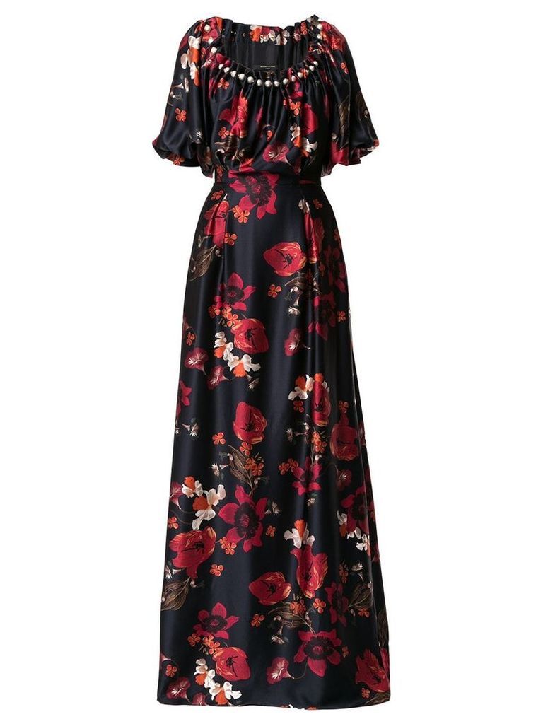 Mother Of Pearl long floral print dress - Black