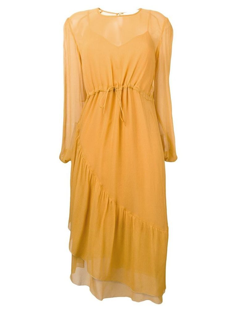 See By Chloé drawstring waist dress - Yellow