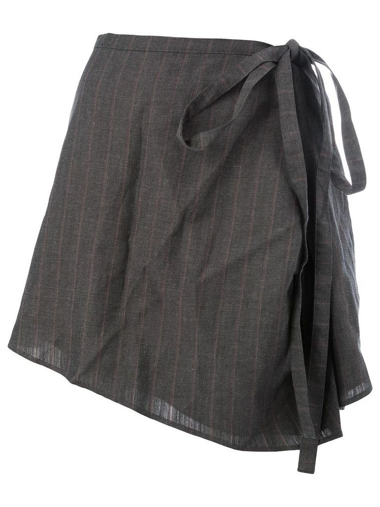 Y/Project tie-waist asymmetric skirt - Grey