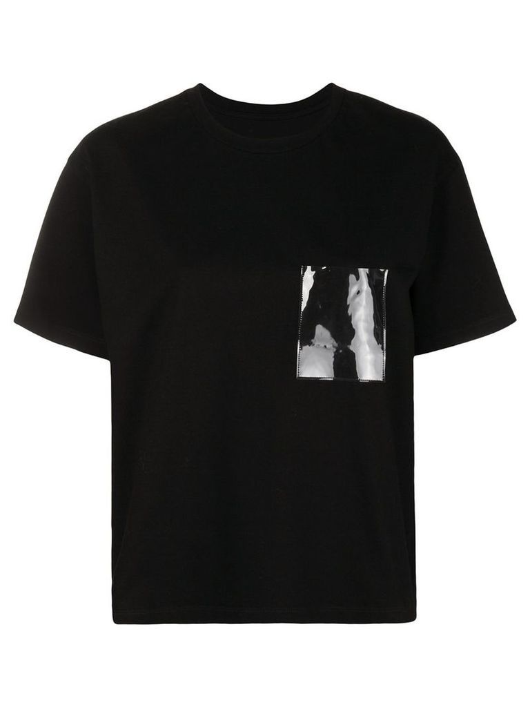 Mm6 Maison Margiela plastic pocket detail T-shirt - Black
