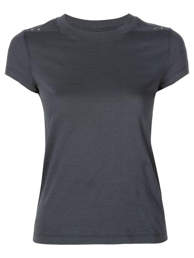 Rick Owens micro shoulder studs t-shirt - Grey