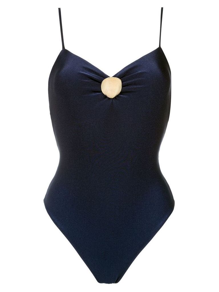 Adriana Degreas spaghetti straps swim suit - Blue