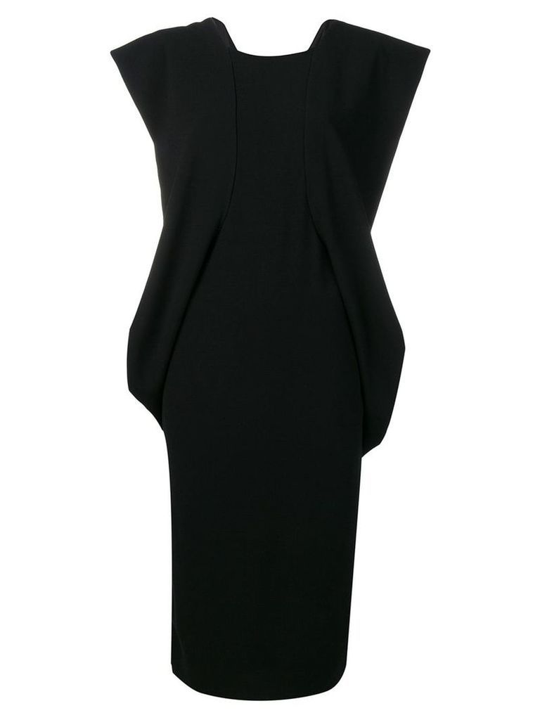 Chalayan structured shoulder dress - Black