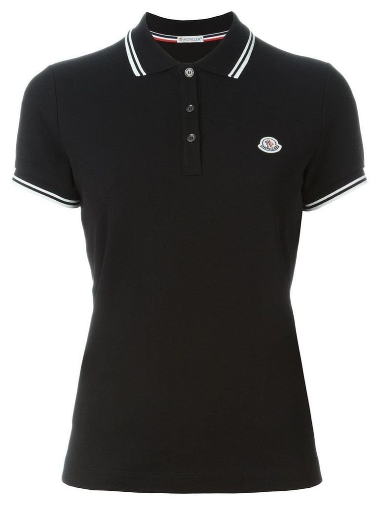 Moncler logo polo shirt - Black