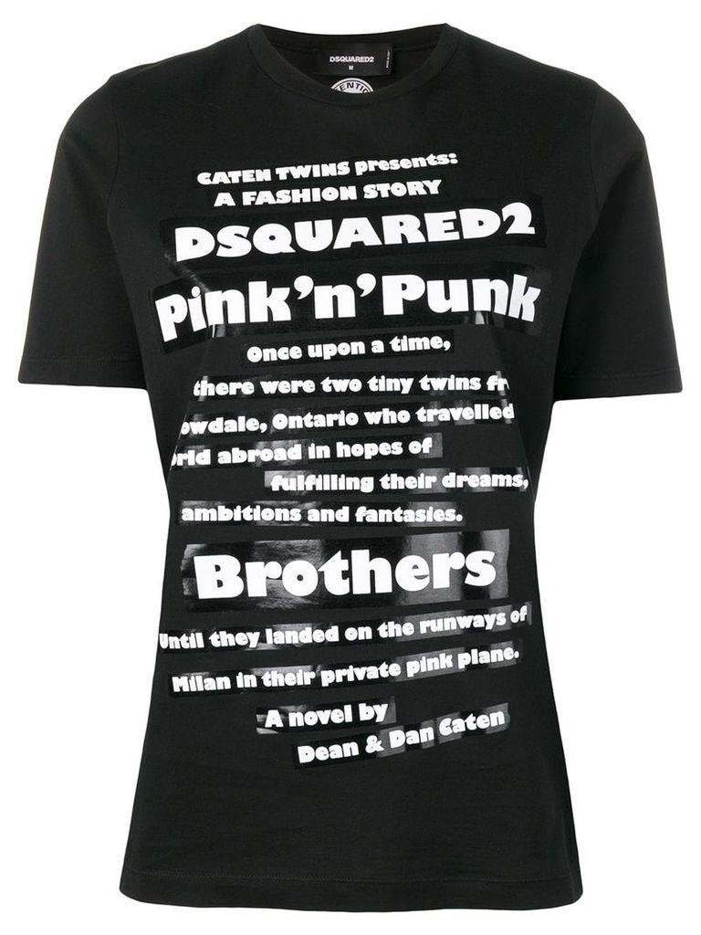 Dsquared2 Pink'n'Punk T-Shirt - Black