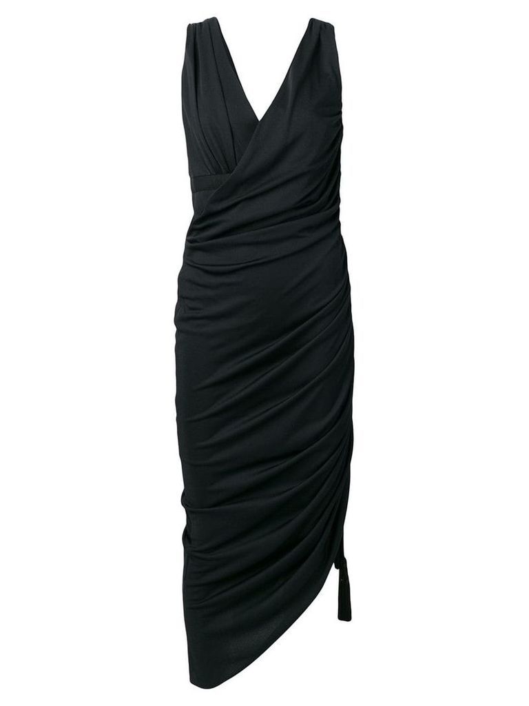 LANVIN ruched asymmetric dress - Black