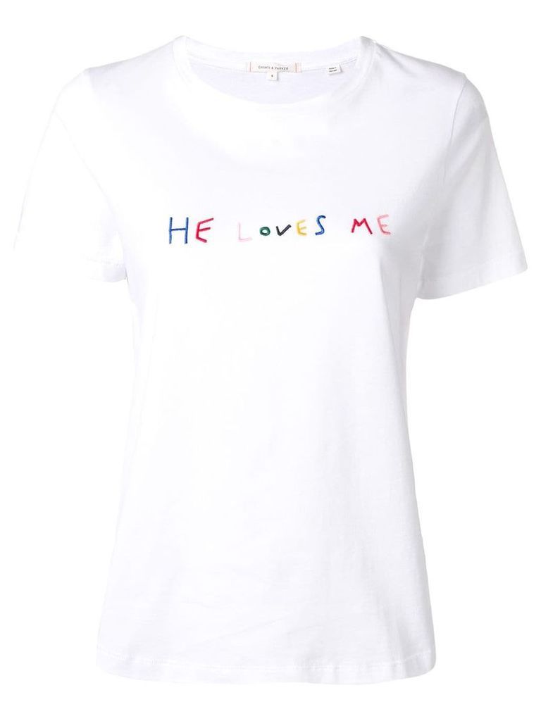 Chinti & Parker He Loves Me T-shirt - White