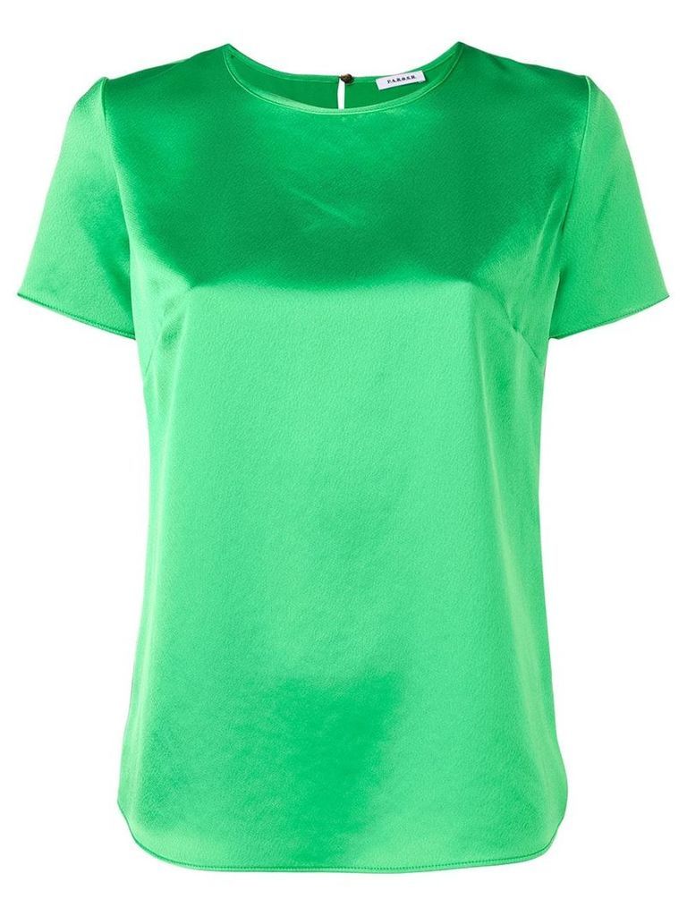 P.A.R.O.S.H. satin T-shirt blouse - Green