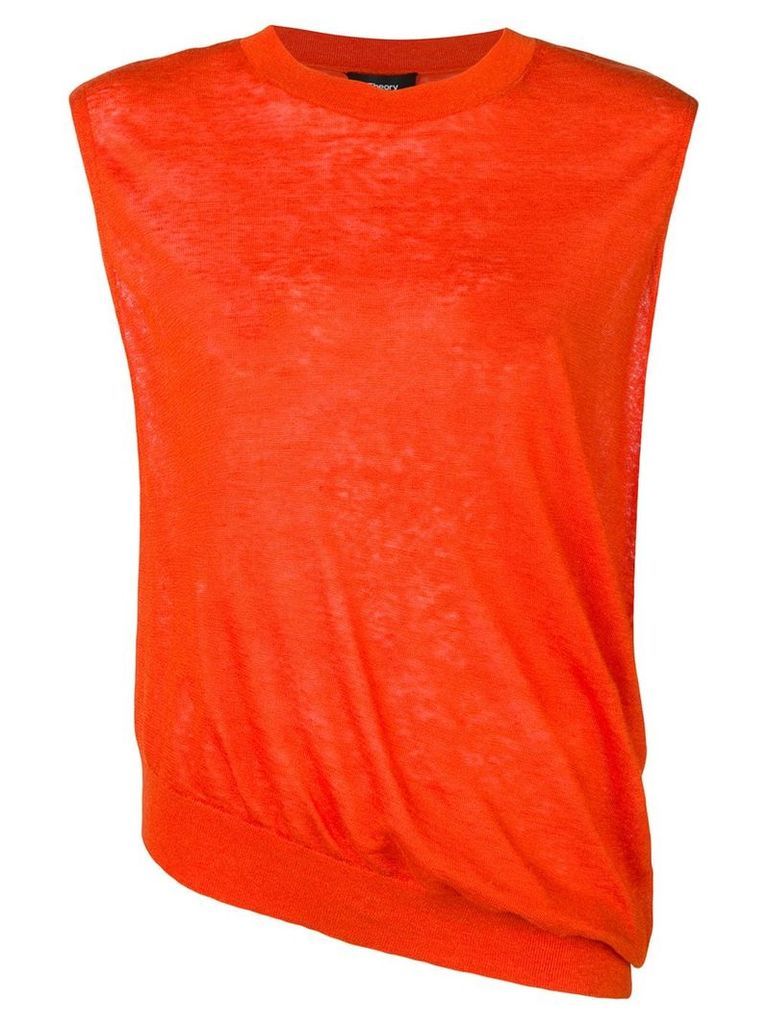 Theory fine knit sleeveless top - Orange