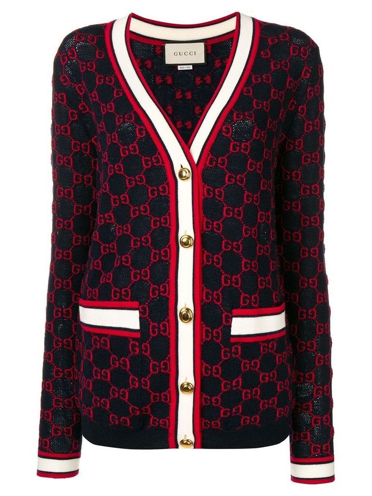 Gucci GG knitted cardigan - Blue
