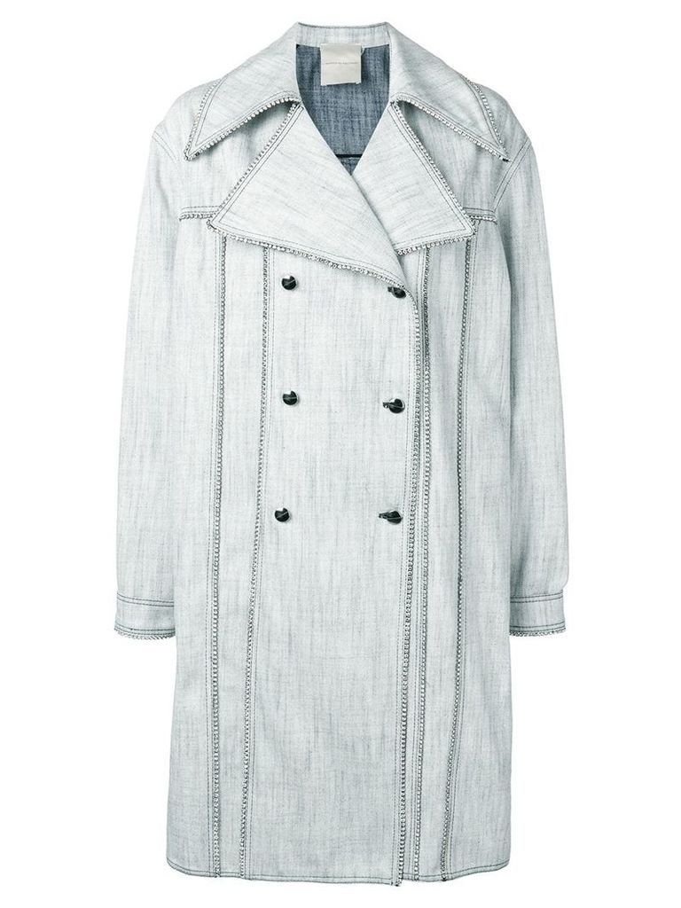 Marco De Vincenzo embellished midi coat - White