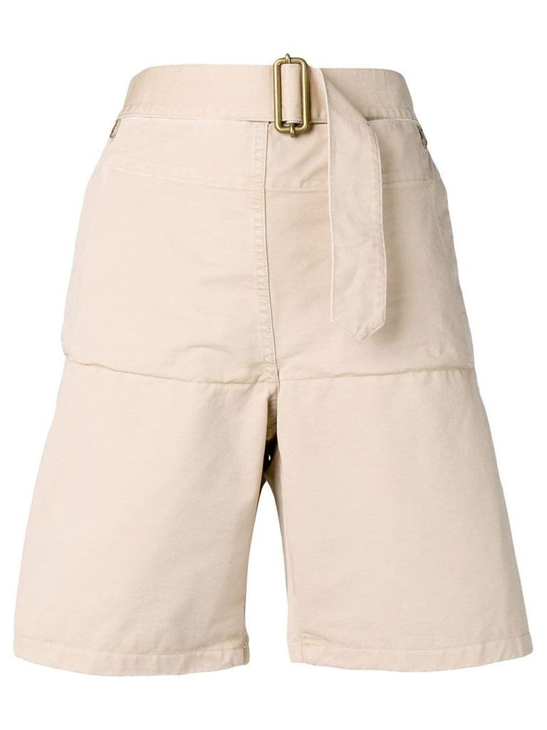 JW Anderson Fold front utility shorts - Brown