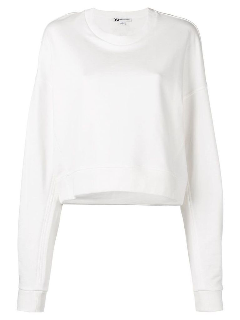 Y-3 oversized logo sweatshirt - White