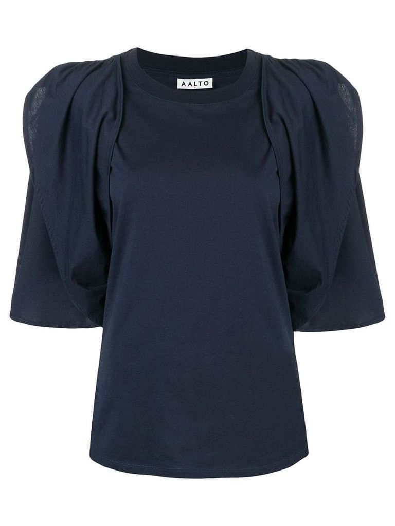 Aalto draped sleeve blouse - Blue