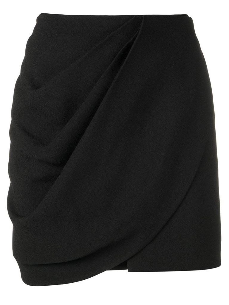 Saint Laurent mini wrap skirt - Black