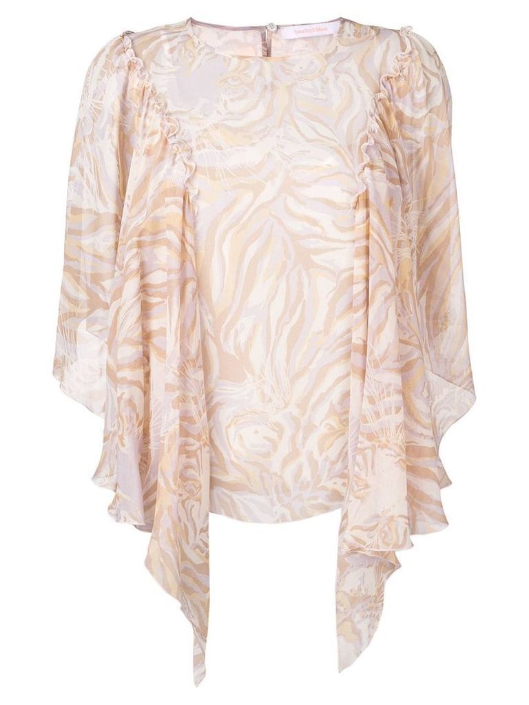 See by Chloé ruffled blouse - NEUTRALS