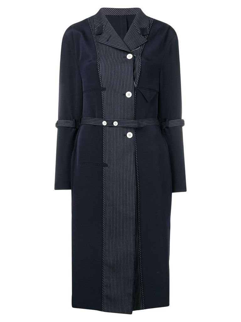 Thom Browne Inside-Out Coat Lining Dress - Blue