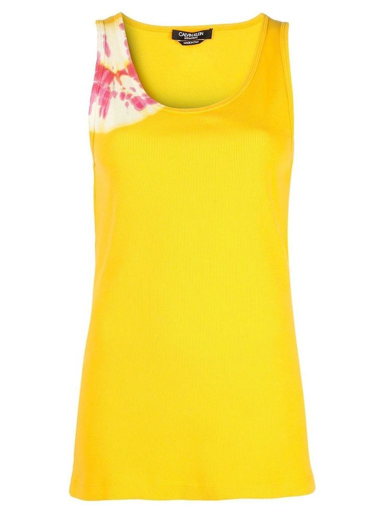 Calvin Klein 205W39nyc tie-dye tank top - Yellow
