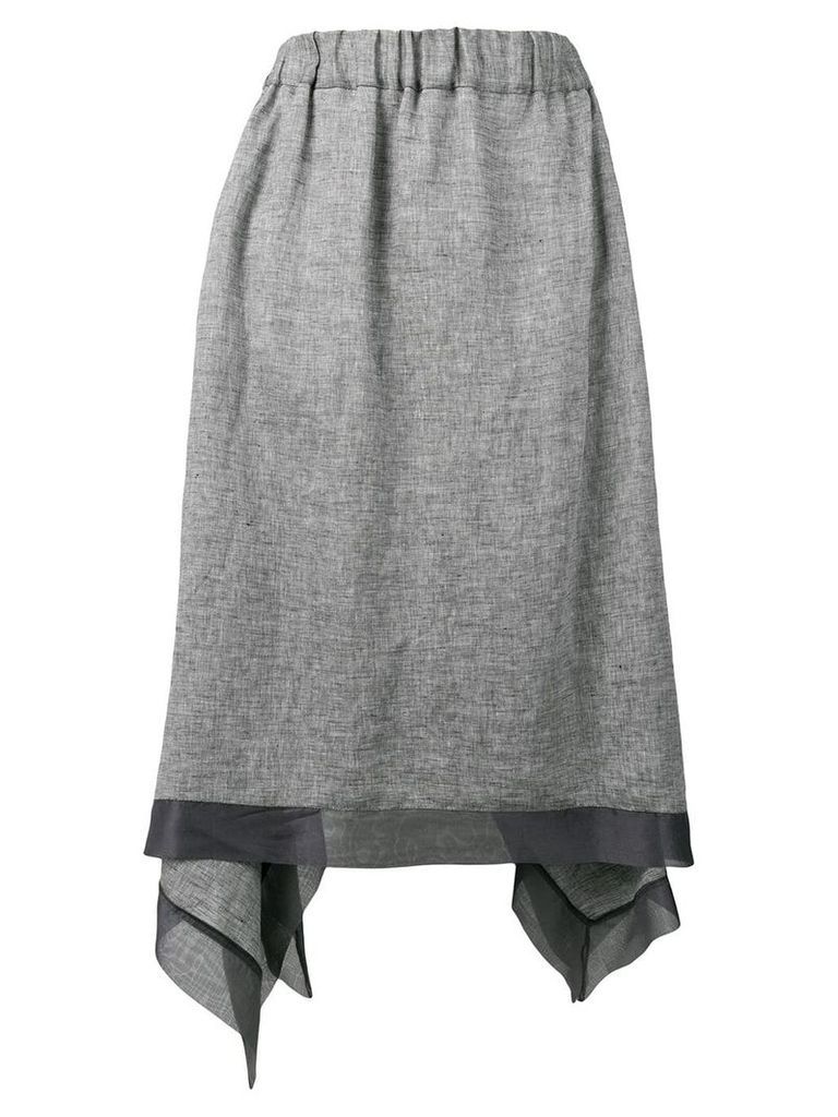 Fabiana Filippi asymmetric skirt - Grey