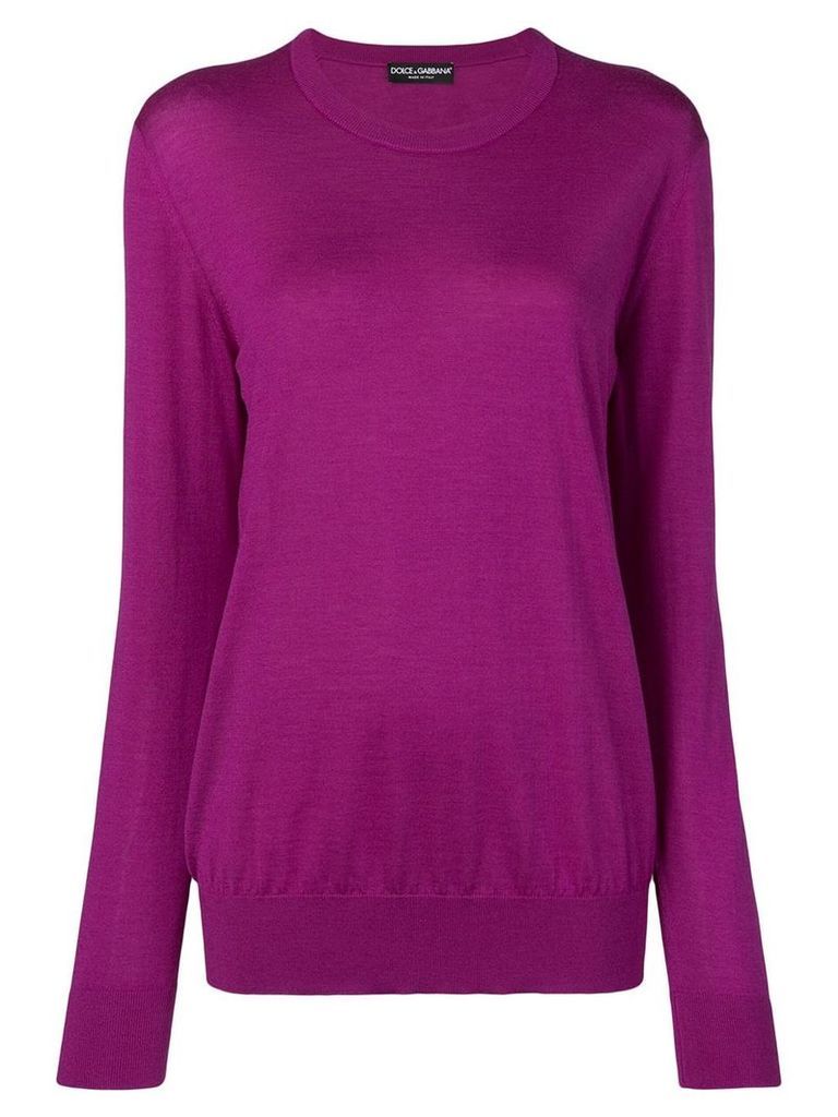 Dolce & Gabbana fine knit jumper - Purple