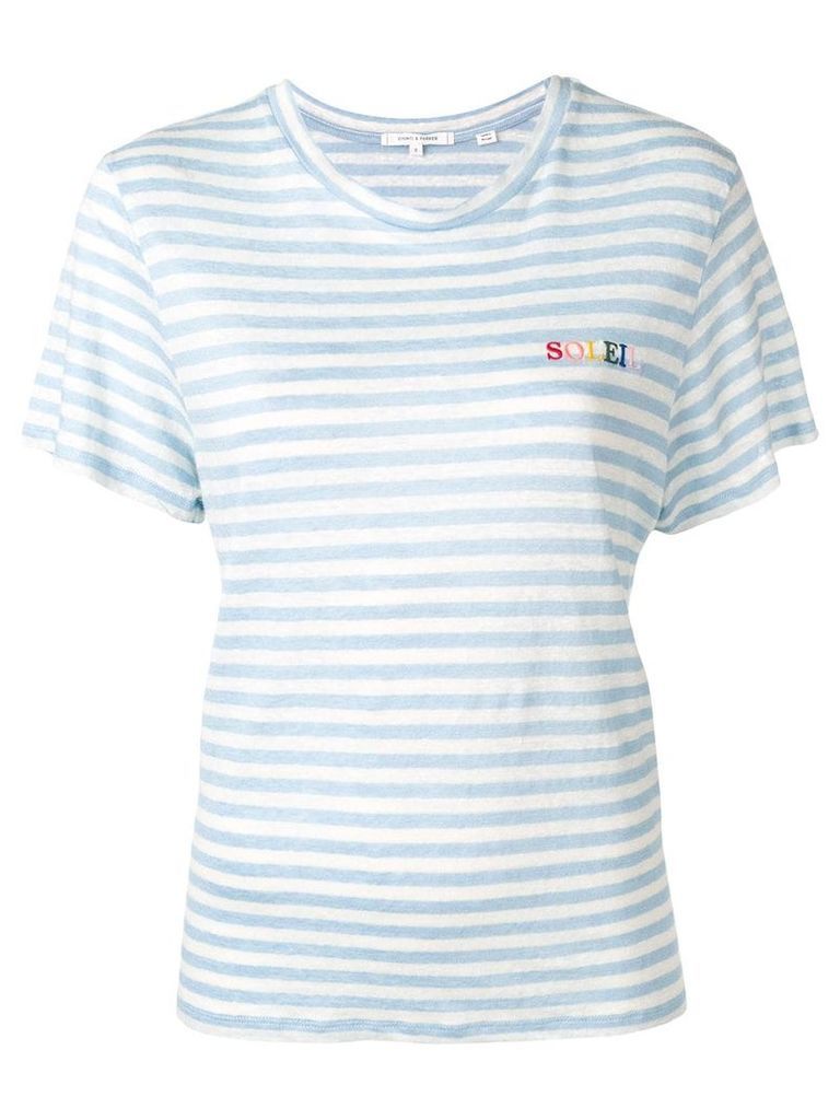 Chinti & Parker Soleil striped knitted top - Blue